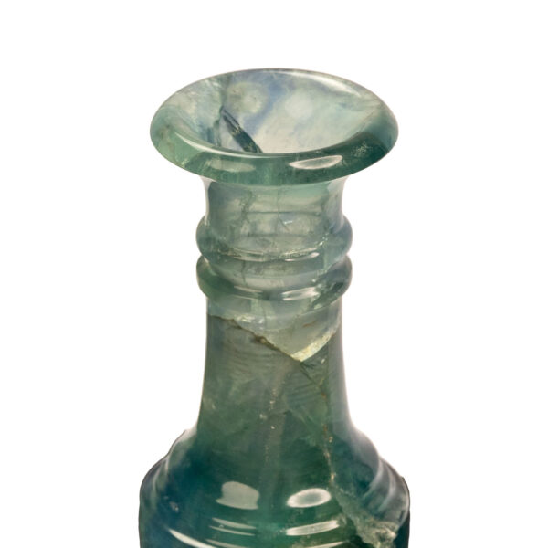 fluorite vase inches closeup