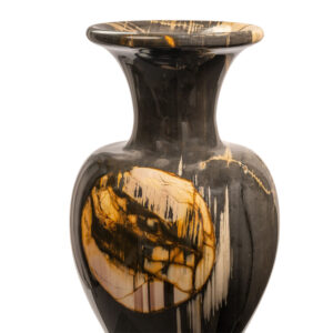 woodstone vase o inches closeup