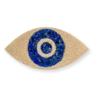 blue and white full crystal eye