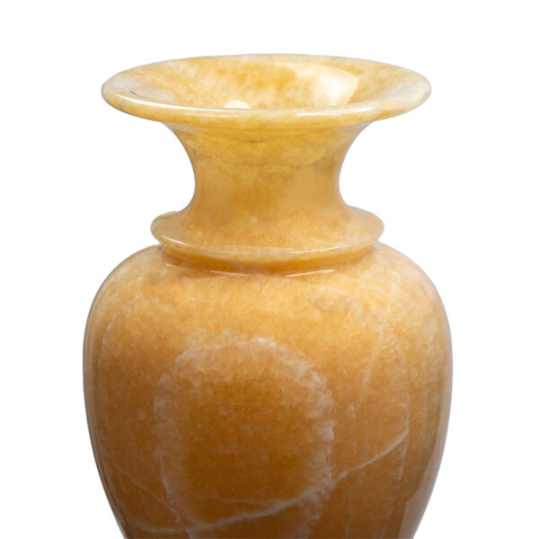calcite vase d inches closeup